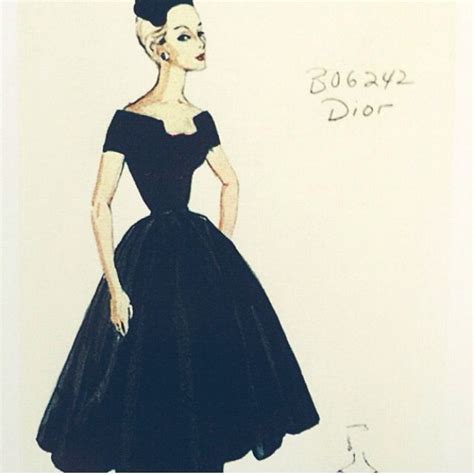 Dior croquis, esquisses et illustrations 